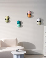 Two Globe Glass Wall Sconce