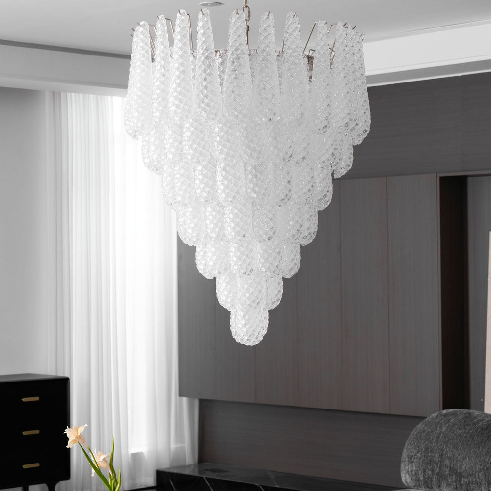Glass Droplet Chandelier