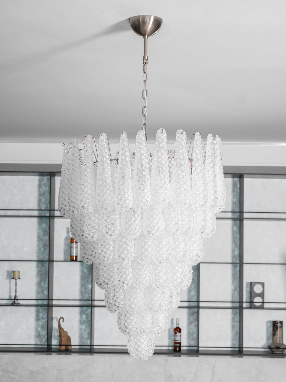 Glass Droplet Chandelier