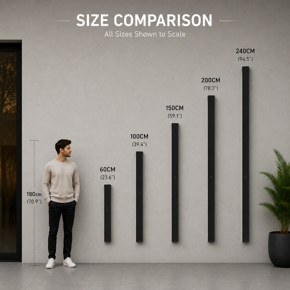 Echelon Long Linear Architectural Outdoor Wall Light