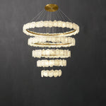 Ecliptica Spiral Alabaster Chandelier