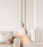 Elemental Travertine Mini Pendant Lamp