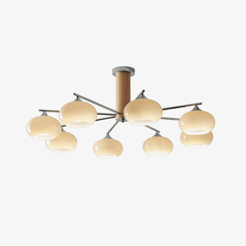 Elliptical Persimmon Chandelier