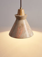 Ember Travertine Cone Pendant Lamp