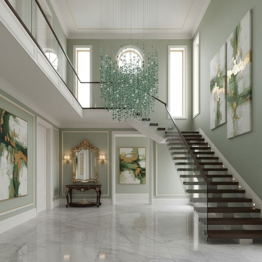 Emerald Rainfall Crystal Customize Chandelier