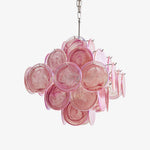 Aurelia Pink Glass Chandelier