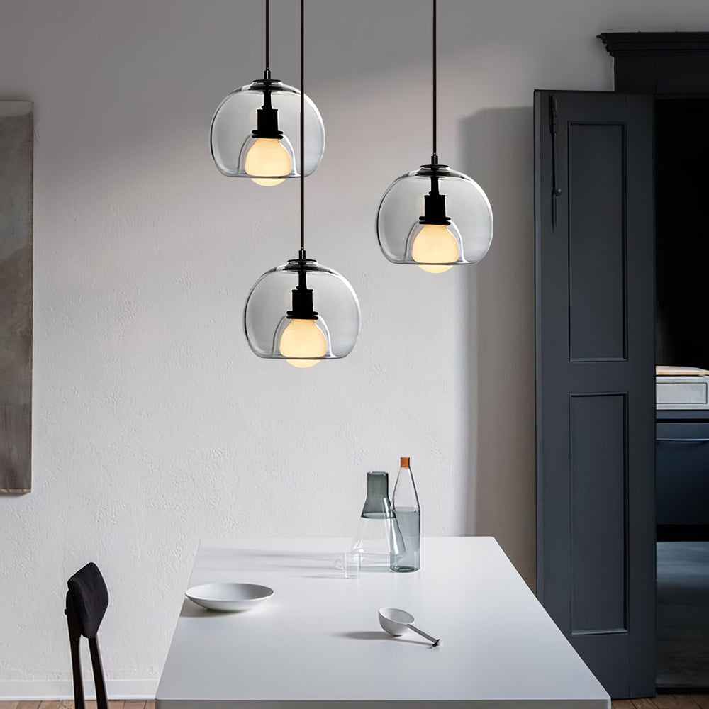 Eres Pendant Light – Handblown Glass Orb