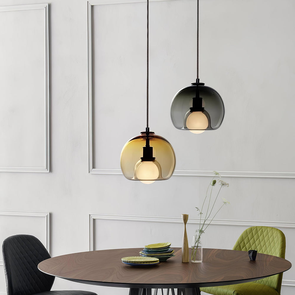 Eres Pendant Light – Handblown Glass Orb