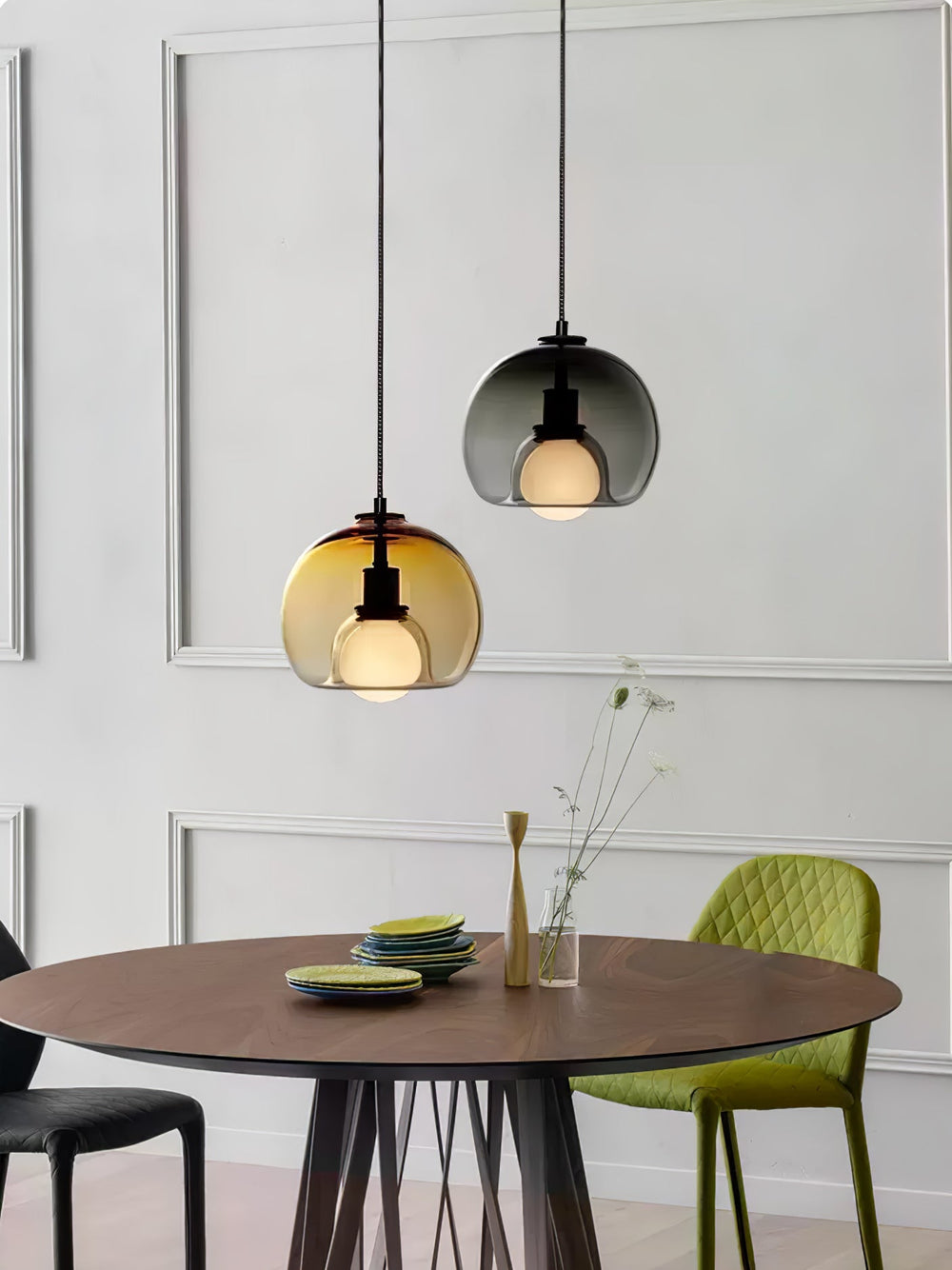 Eres Pendant Light – Handblown Glass Orb
