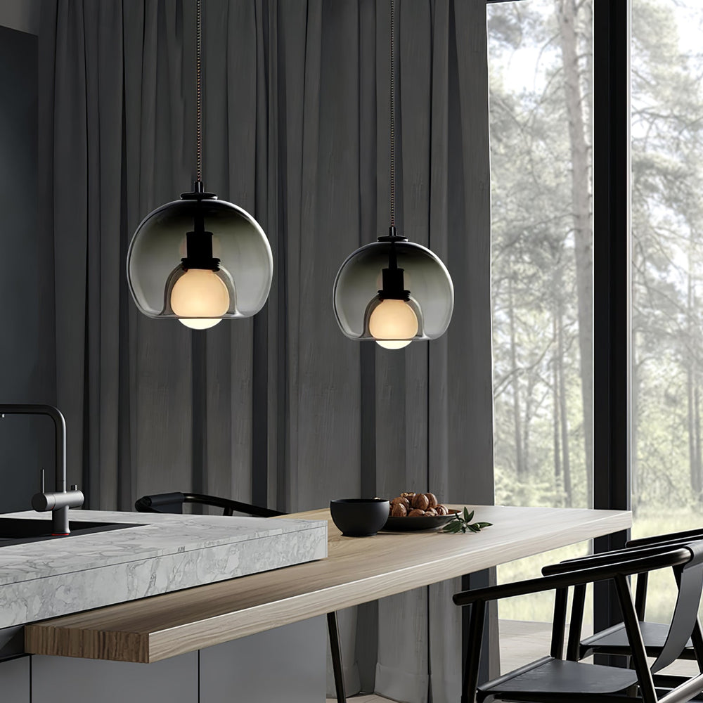 Eres Pendant Light – Handblown Glass Orb