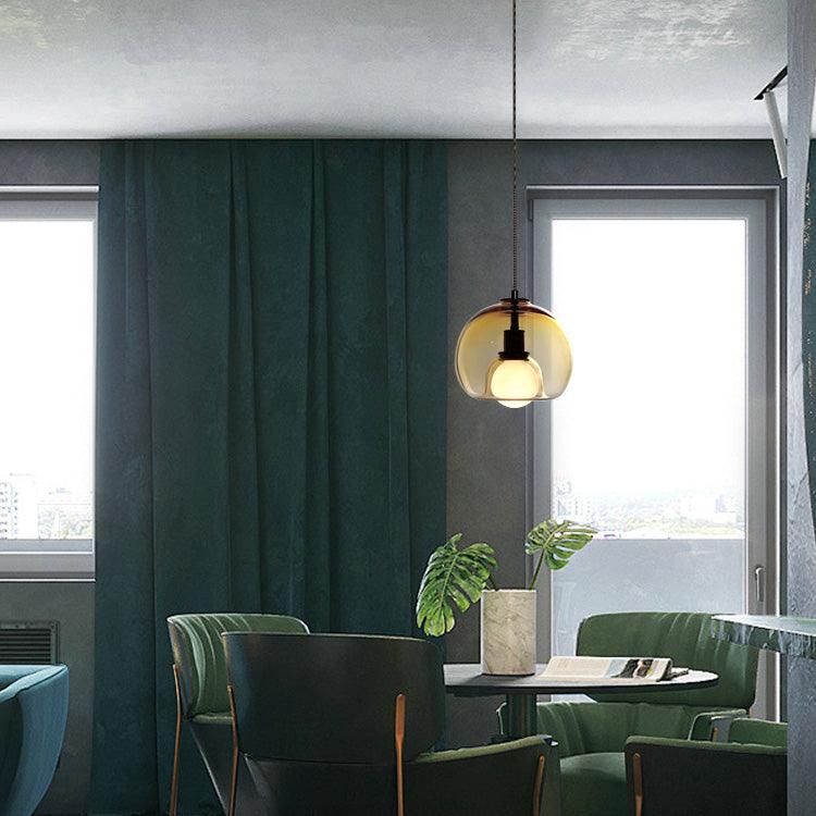Eres Pendant Light – Handblown Glass Orb