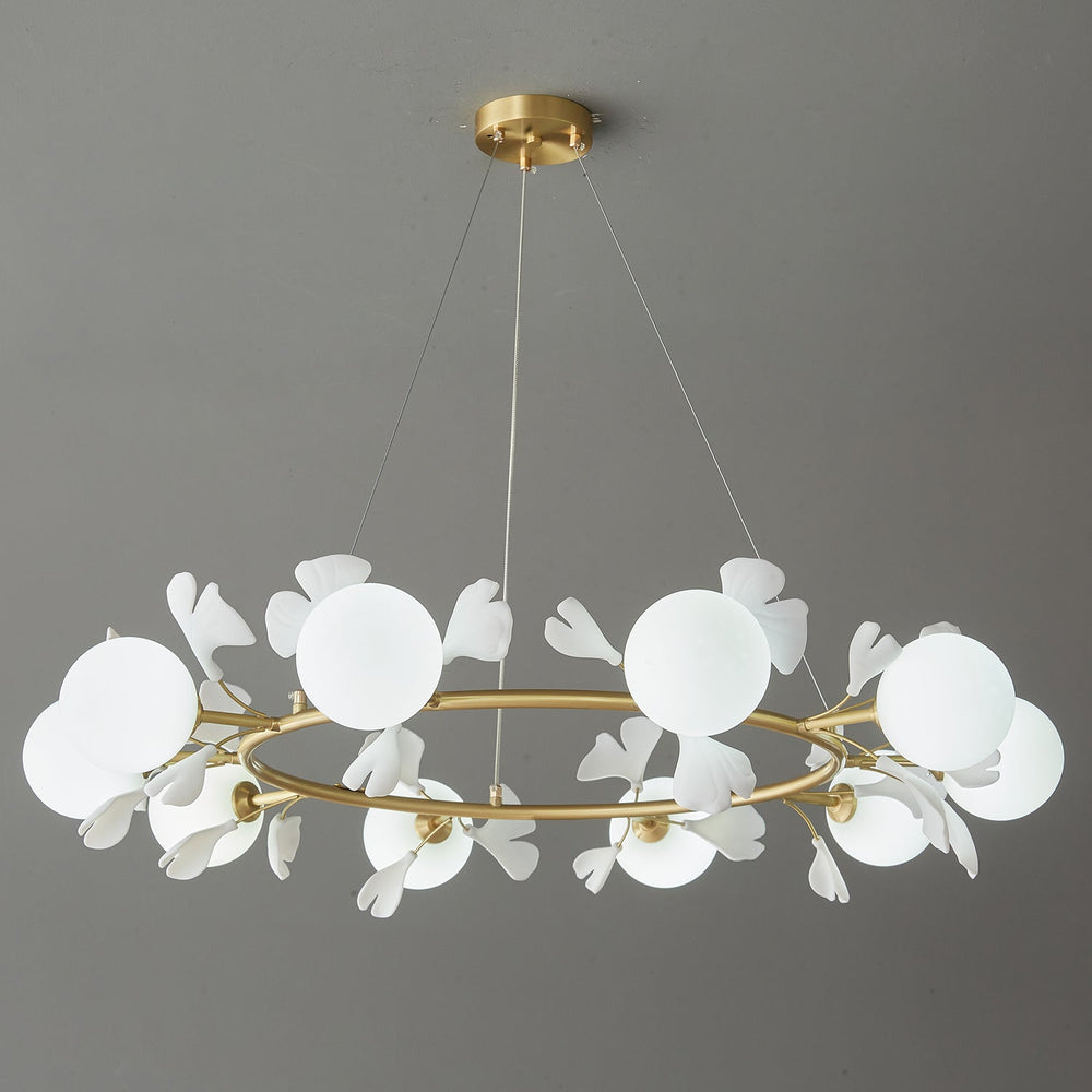Gingko Orb Chandelier