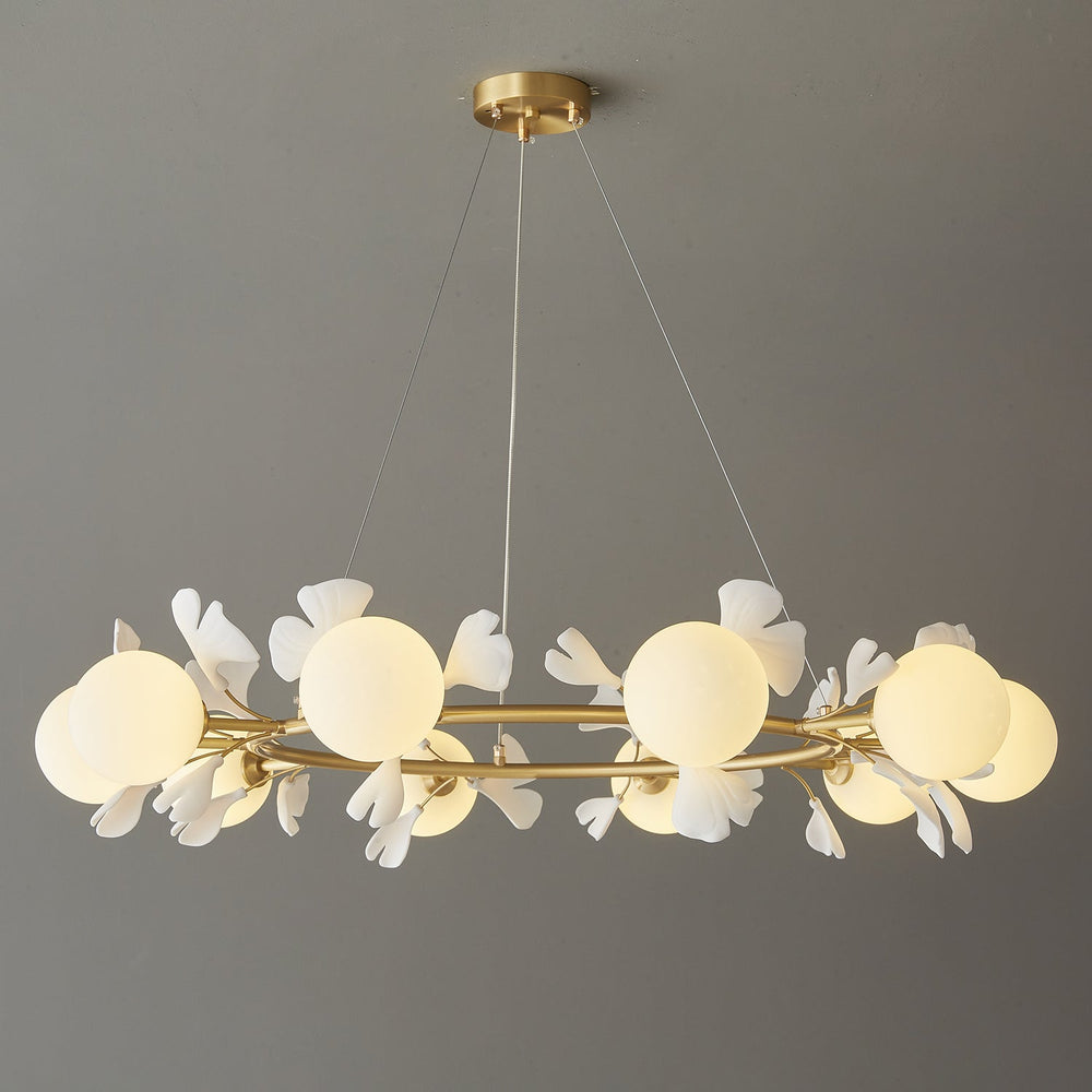 Gingko Orb Chandelier