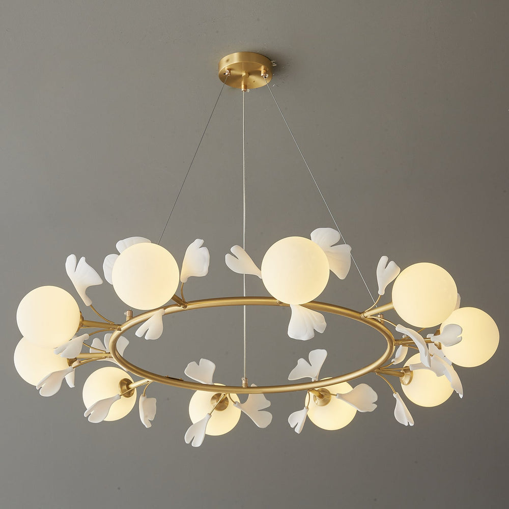 Gingko Orb Chandelier