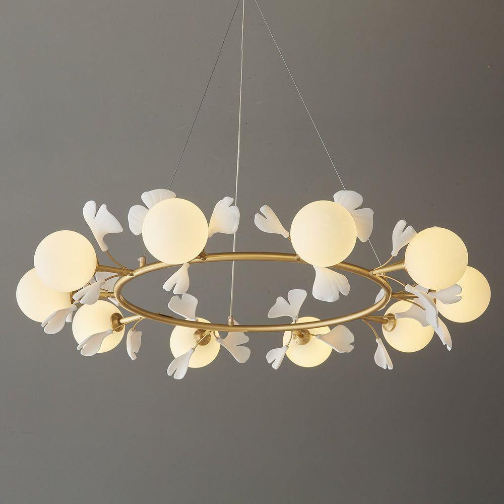 Gingko Orb Chandelier