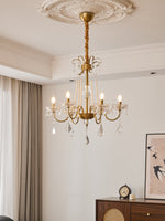 Evaria Crystal Pearl Chandelier