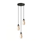 Faceted Alabaster Cluster Chandelier