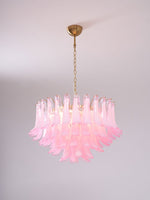 Fiora Pink Glass Chandelier