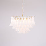 Fiora Pink Glass Chandelier