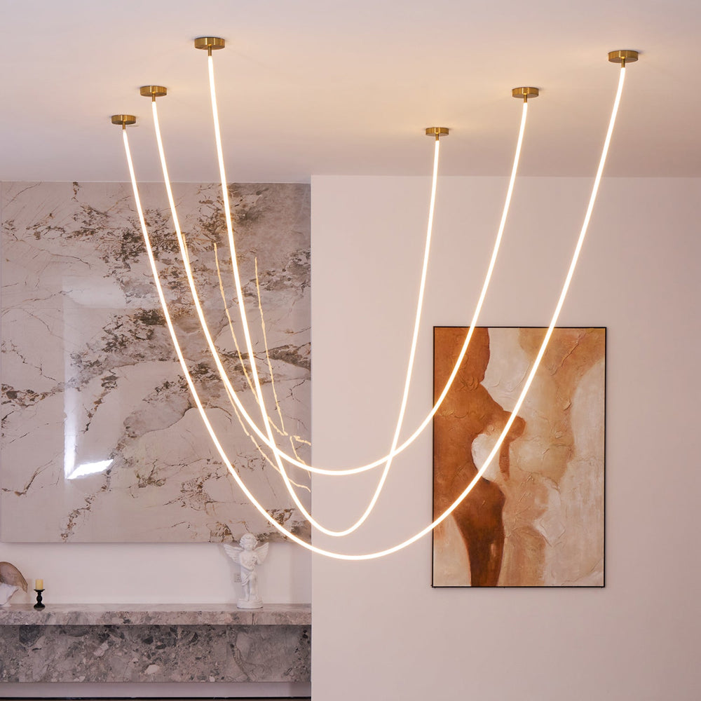 Flexible Curve Pendant Lamp – Adjustable Modern Ceiling Light