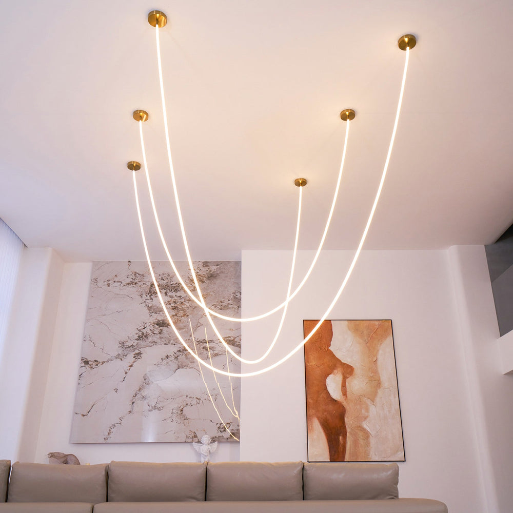 Flexible Curve Pendant Lamp – Adjustable Modern Ceiling Light