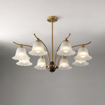 Flora Brass Alabaster Chandelier