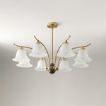 Flora Brass Alabaster Chandelier