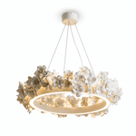 Floral Wreath Chandelier