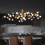 Flower Bloom Branch Brass Chandelier