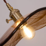 Flower Petal Glass Pendant Light