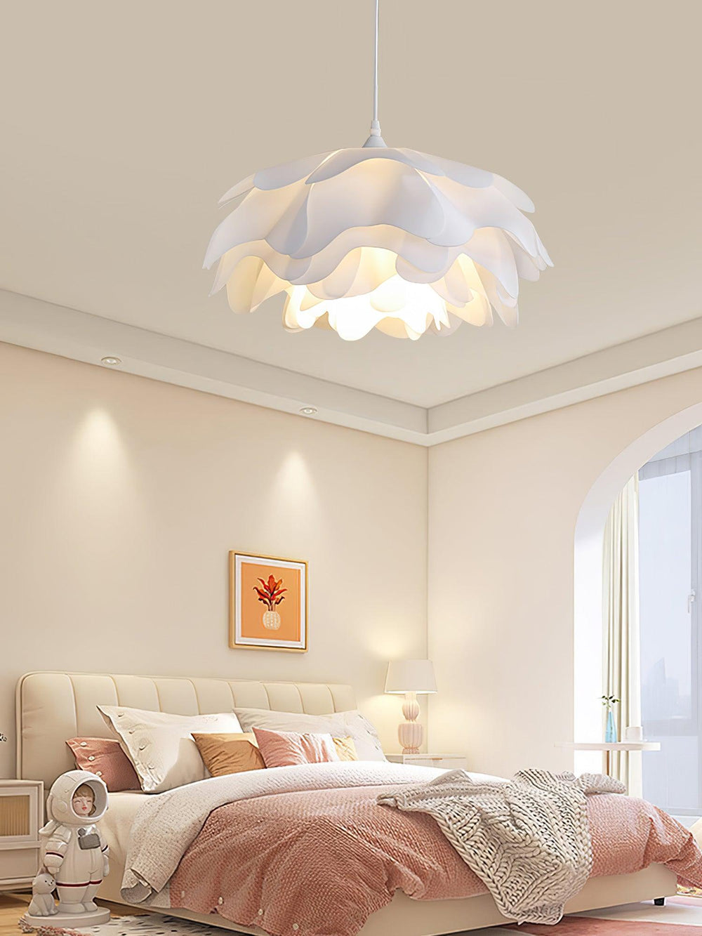 Bloom Petal Pendant Lamp – Layered Acrylic Flower