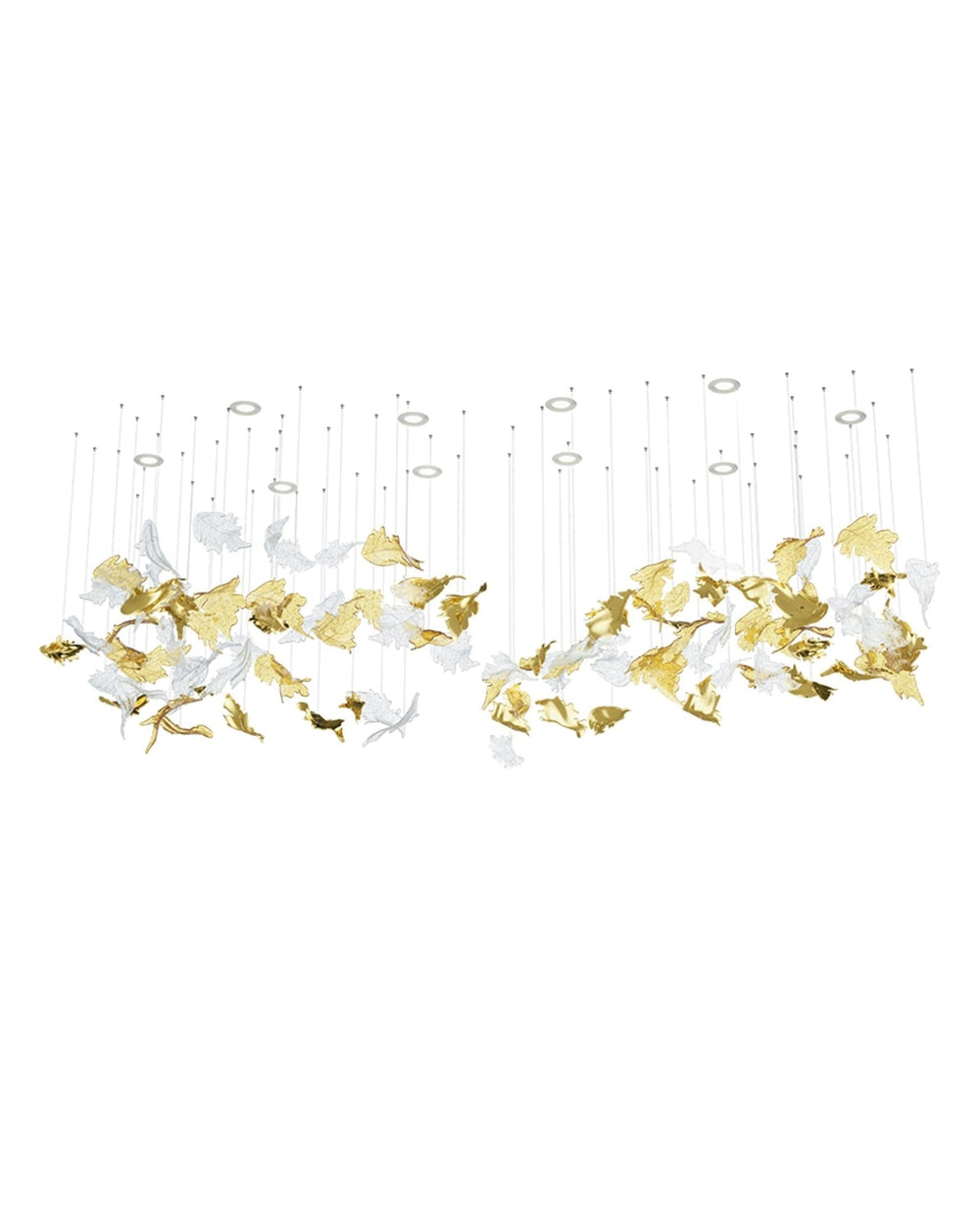 Flying Leaves Chandelier