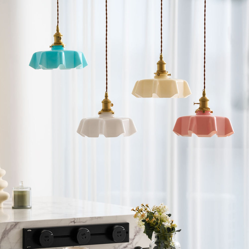 French Flower Pendant Light