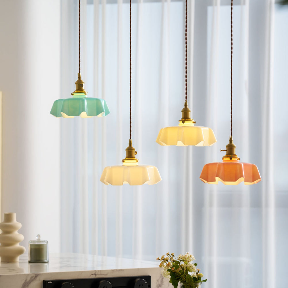 French Flower Pendant Light