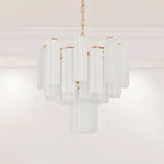 Frosted Glass Tubes Chandelier