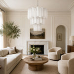 Frosted Glass Tubes Chandelier
