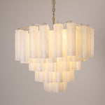 Frosted Glass Cascade Chandelier