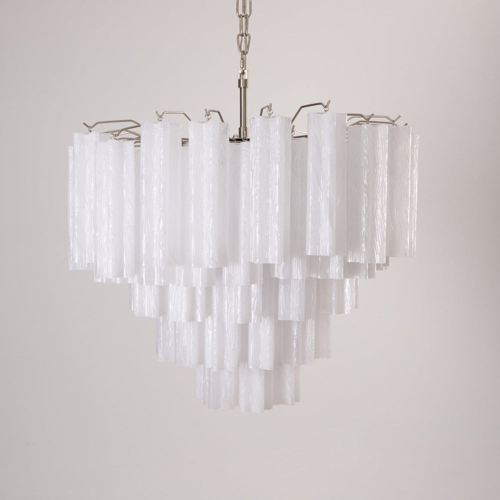 Frosted Glass Cascade Chandelier