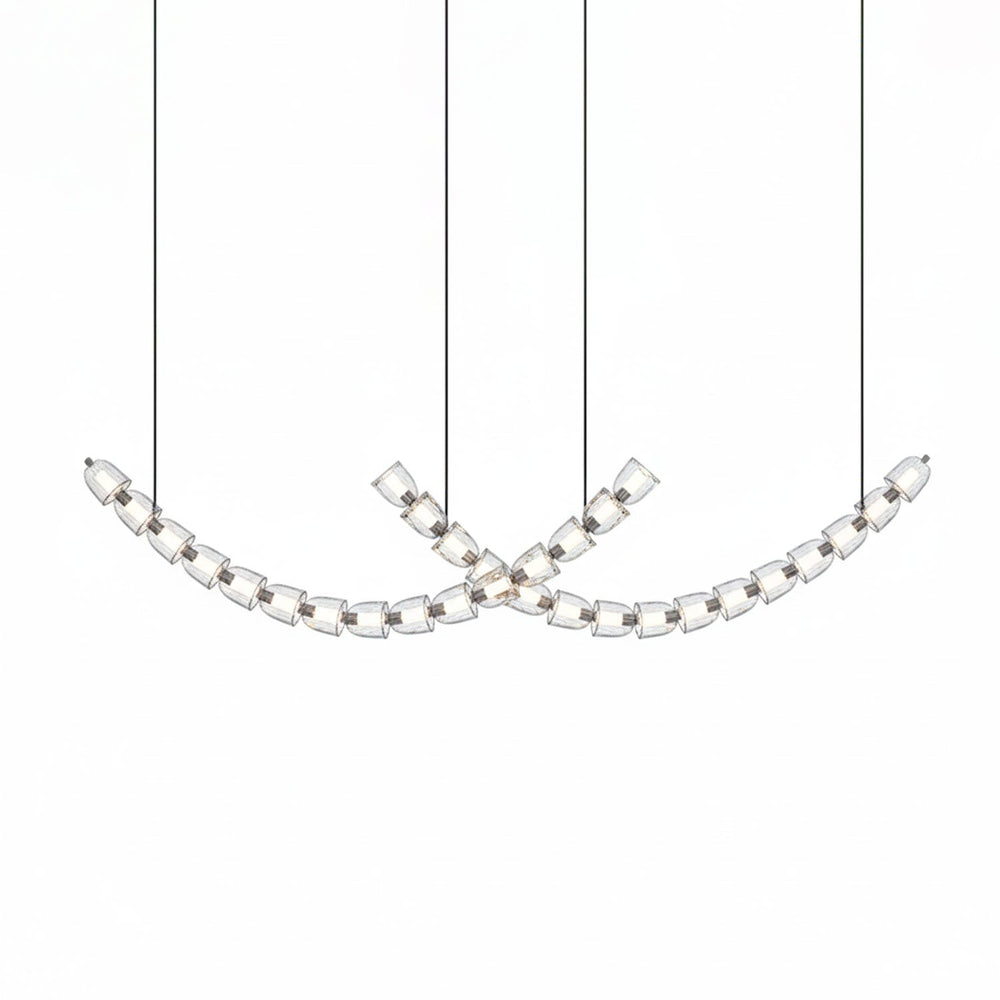 The Gabriel Curved LED Chandelier | Custom Size &