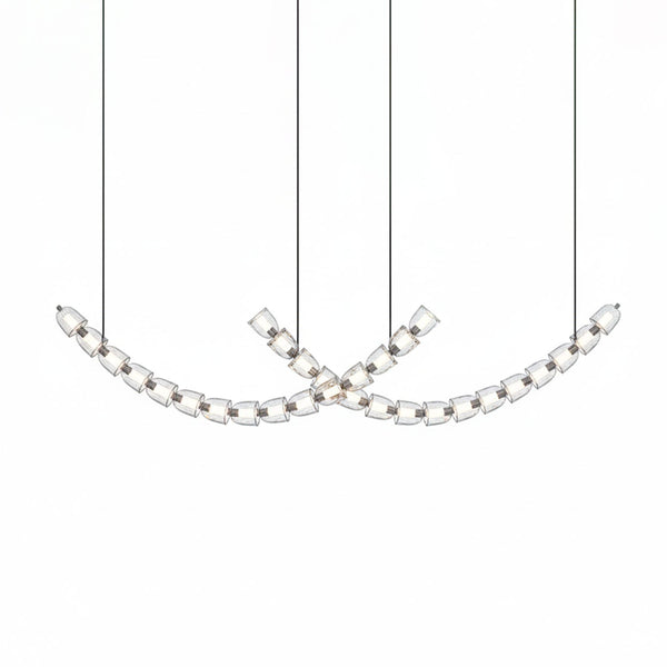 The Gabriel Curved LED Chandelier | Custom Size &
