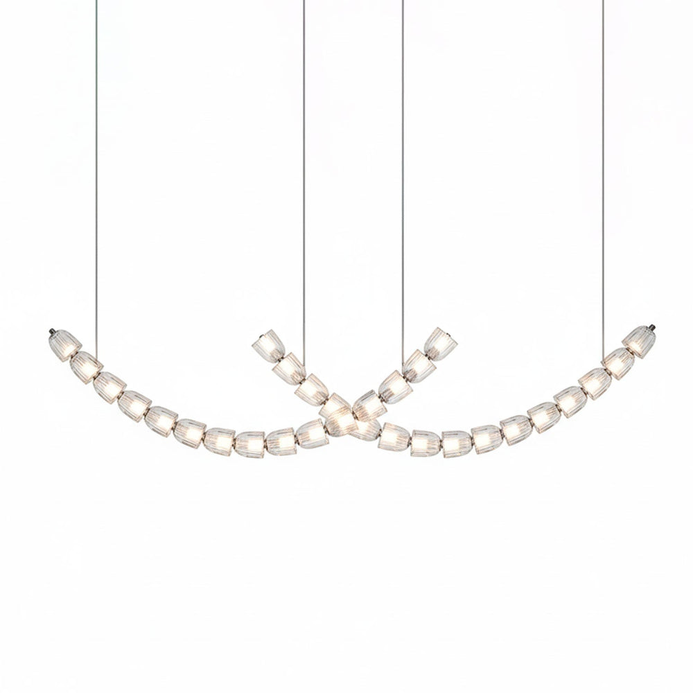The Gabriel Curved LED Chandelier | Custom Size &