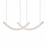 The Gabriel Curved LED Chandelier | Custom Size &
