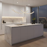 The Gabriel Curved LED Chandelier | Custom Size &