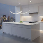 The Gabriel Curved LED Chandelier | Custom Size &