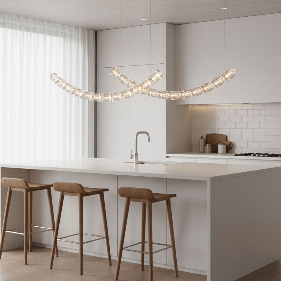 The Gabriel Curved LED Chandelier | Custom Size &