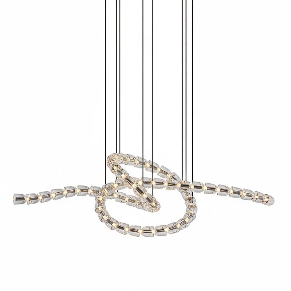 The Gabriel Twist LED Chandelier | Custom Size &