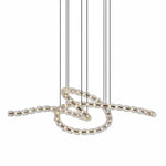 The Gabriel Twist LED Chandelier | Custom Size &