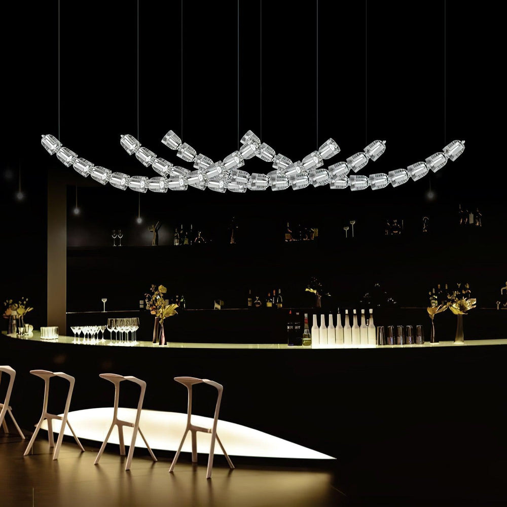 The Gabriel Curved LED Chandelier | Custom Size &
