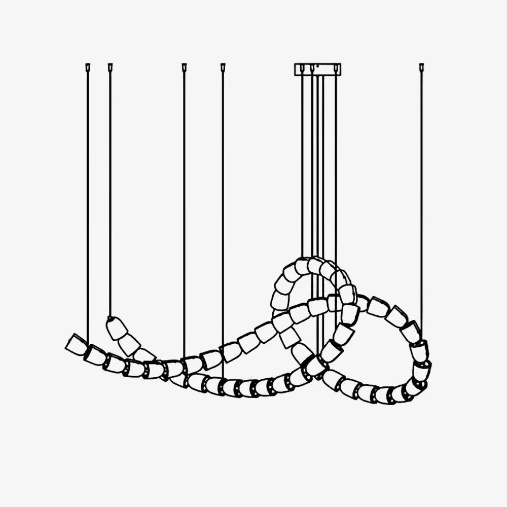 The Gabriel Knot LED Chandelier | Custom Size &