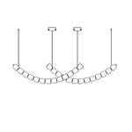 The Gabriel Curved LED Chandelier | Custom Size &